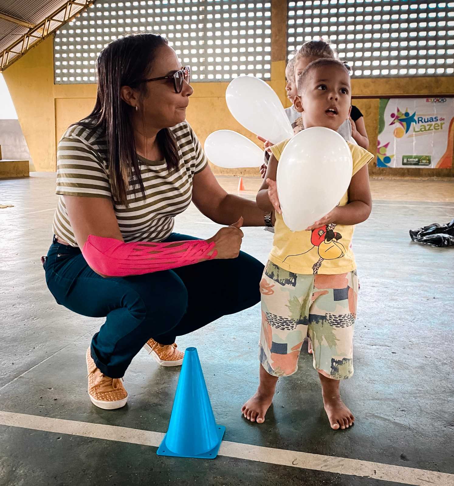 Camacã: Projeto Ruas de Lazer anima as crianças da Creche Rosalina Pinto